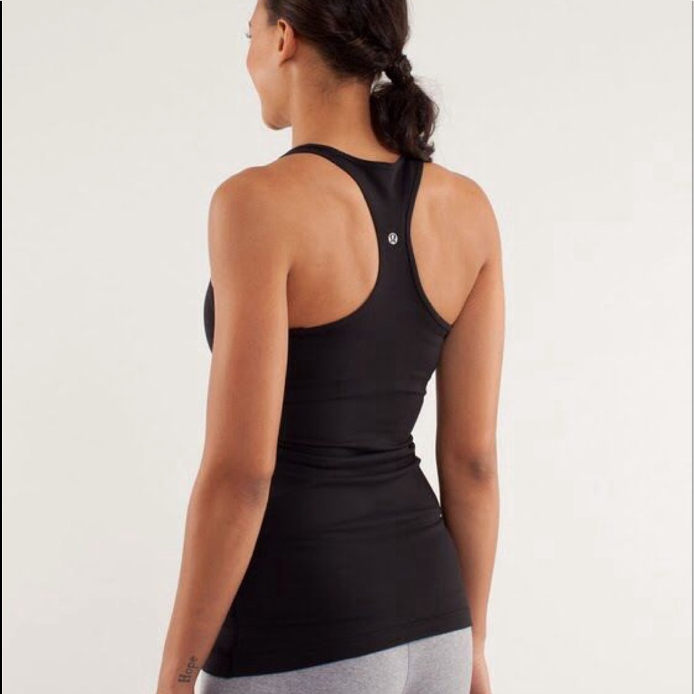 Lululemon racerback tank top black size 8
